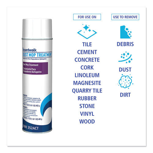 Dust Mop Treatment, Pine Scent, 18 Oz Aerosol Spray