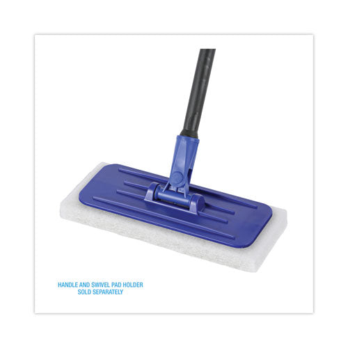 Light Duty Scour Pad, 4.63 X 10, White, 20/carton