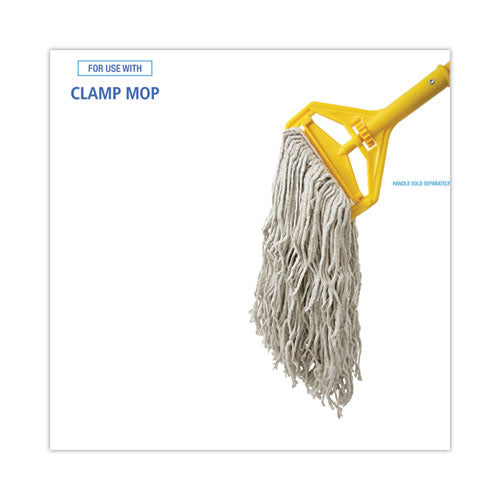 Cotton Mop Head, Cut-end, #32, White, 12/carton