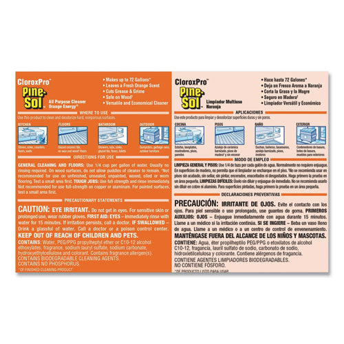 All Purpose Cleaner, Orange Energy, 144 Oz Bottle
