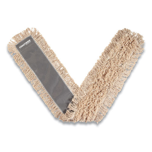 Cut-end Dust Mop Head, Cotton, 60 X 5, White
