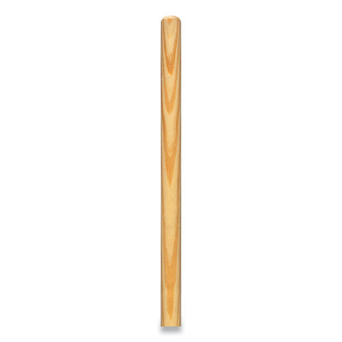 Push Broom Handle With Wood Thread, Wood, 60", Natural