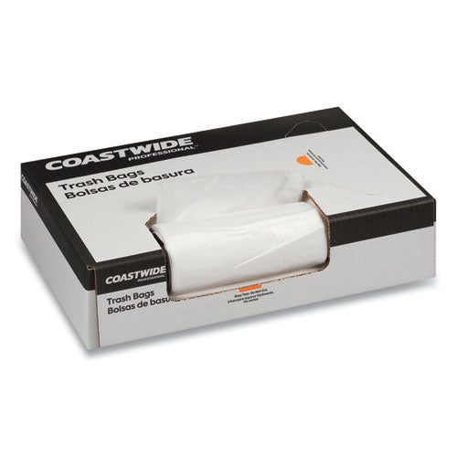 Accufit Linear Low-density Can Liners, 32 Gal, 0.9 Mil, 33" X 44", Clear, 20 Bags/roll, 5 Rolls/carton