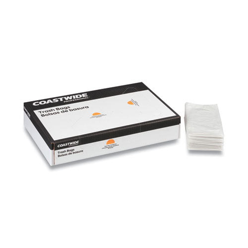 Linear Low-density Can Liners, 45 Gal, 1.5 Mil, 40" X 46", Clear, 100/carton