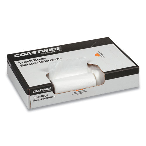 Accufit Linear Low-density Can Liners, 44 Gal, 1.3 Mil, 37" X 50", Clear, 20 Bags/roll, 5 Rolls/carton