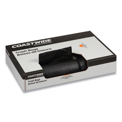 Accufit Linear Low-density Can Liners, 23 Gal, 0.9 Mil, 28" X 45", Black, 25 Bags/roll, 8 Rolls/carton