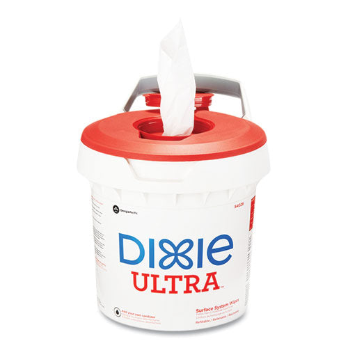 Surface System Manual Wipe Dispenser, 9.98 X 8.06 X 8.93, White/red