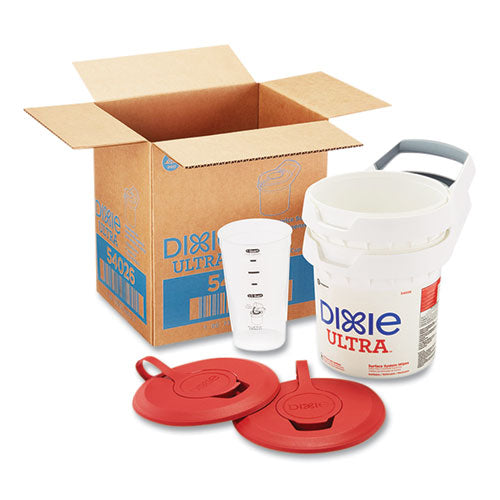 Surface System Manual Wipe Dispenser, 9.98 X 8.06 X 8.93, White/red
