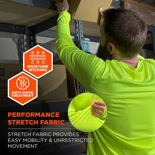Chill-its 6689 Cooling Long Sleeve Sun Shirt With Uv Protection, 2x-large, Lime, Ships In 1-3 Business Days