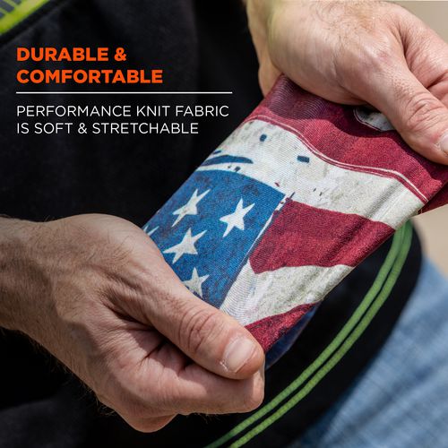 Chill-its 6695 Sun Protection Arm Sleeves, Polyester/spandex, X-large/2x-large, American Flag, Ships In 1-3 Business Days