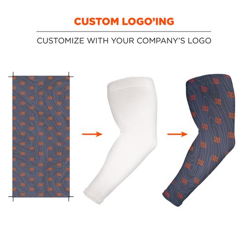 Chill-its 6695 Sun Protection Arm Sleeves, Polyester/spandex, Medium/large, Blue, Ships In 1-3 Business Days
