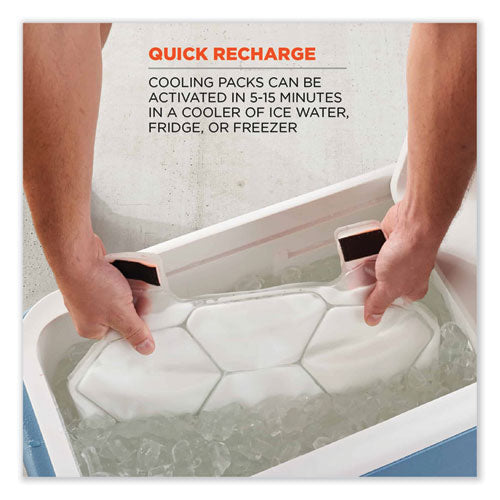 Chill-its 6215 Premium Fr Phase Change Cooling Vest W/ Packs, Modacrylic Cotton, Large/xl, Khaki, Ships In 1-3 Business Days