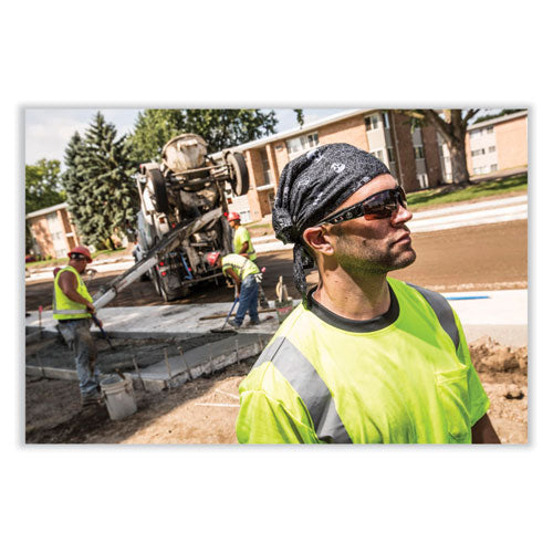 Chill-its 6710 Cooling Embedded Polymers Tie Bandana Triangle Hat, One Size Fits Most, Lime, Ships In 1-3 Business Days