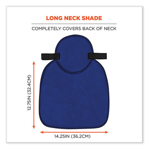 Chill-its 6717 Cooling Hard Hat Pad And Neck Shade - Polymers, 12.5 X 9.75, Blue, Ships In 1-3 Business Days