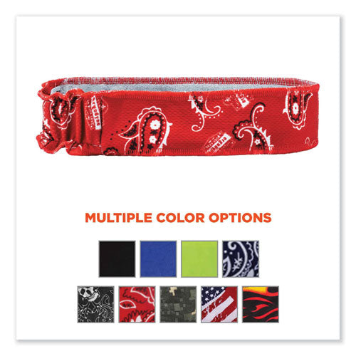 Chill-its 6605 High-performance Cotton Terry Cloth Sweatband, One Size Fits Most, Red Western, Ships In 1-3 Business Days