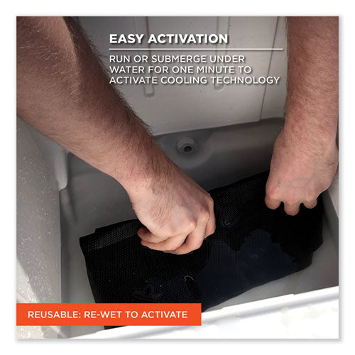 Chill-its 6602 Evaporative Pva Cooling Towel, 29.5 X 13, One Size Fits Most, Pva, Gray, Ships In 1-3 Business Days