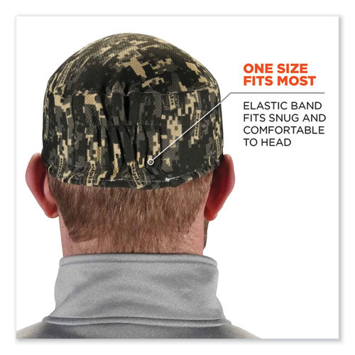 Chill-its 6630 High-performance Terry Cloth Skull Cap, Polyester, One Size Fits Most, Camo, Ships In 1-3 Business Days