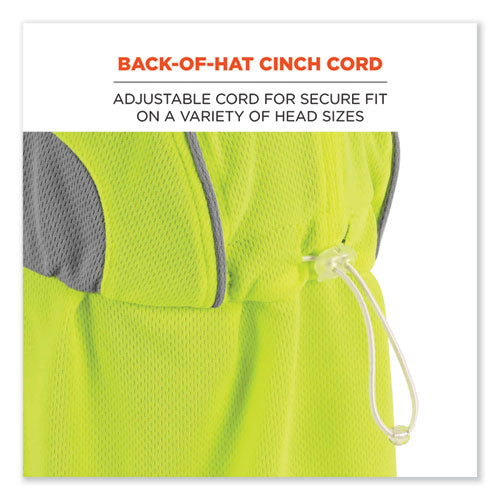 Chill-its 6650 High-performance Hat Plus Neck Shade, Polyester, One Size Fits Most, Lime, Ships In 1-3 Business Days