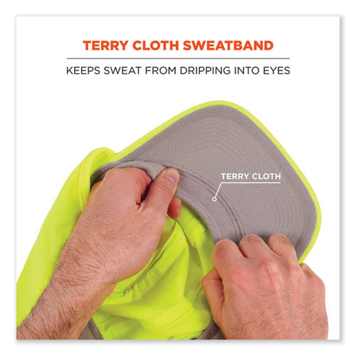 Chill-its 6650 High-performance Hat Plus Neck Shade, Polyester, One Size Fits Most, Lime, Ships In 1-3 Business Days