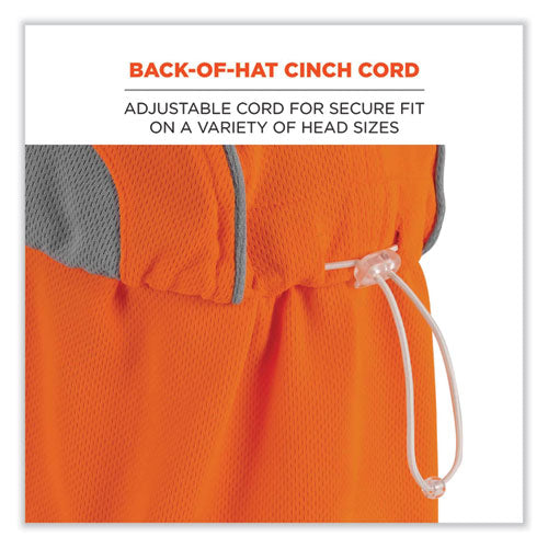 Chill-its 6650 High-performance Hat Plus Neck Shade, Polyester, One Size Fits Most, Orange, Ships In 1-3 Business Days