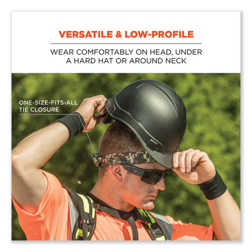 Chill-its 6700ct Cooling Bandana Pva Tie Headband, One Size Fits Most, Red Western, Ships In 1-3 Business Days