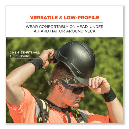 Chill-its 6700ct Cooling Bandana Pva Tie Headband, One Size Fits Most, Navy Western, Ships In 1-3 Business Days
