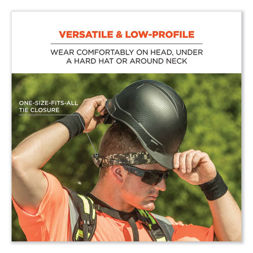 Chill-its 6700ct Cooling Bandana Pva Tie Headband, One Size Fits Most, Flames, Ships In 1-3 Business Days