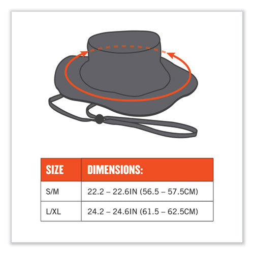 Chill-its 8935mf Hi-vis Microfiber Ranger Sun Hat, Small/medium, Lime, Ships In 1-3 Business Days