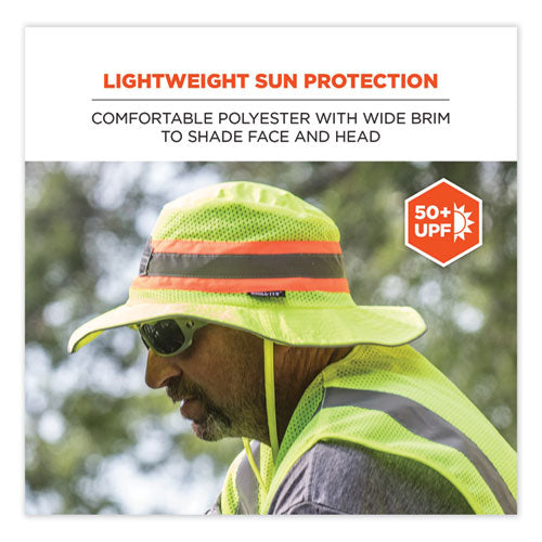 Chill-its 8935mf Hi-vis Microfiber Ranger Sun Hat, Large/x-large, Lime, Ships In 1-3 Business Days