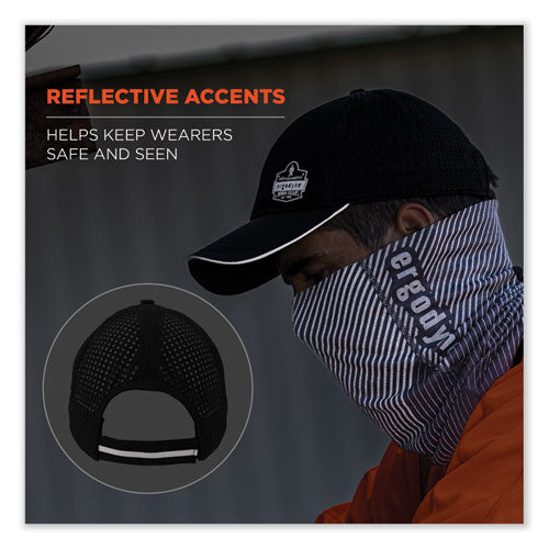 Chill-its 8937 Performance Cooling Baseball Hat, One Size Fits Most, Black, Ships In 1-3 Business Days