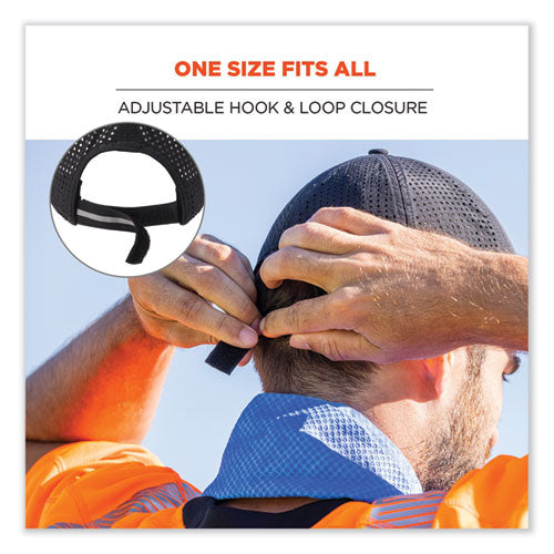Chill-its 8937 Performance Cooling Baseball Hat, One Size Fits Most, Black, Ships In 1-3 Business Days