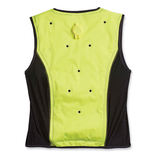 Chill-its 6685 Premium Dry Evaporative Cooling Vest With Zipper, Nylon, Large, Lime, Ships In 1-3 Business Days