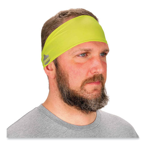 Chill-its 6634 Performance Knit Cooling Headband, Polyester/spandex, One Size Fits Most, Lime, Ships In 1-3 Business Days