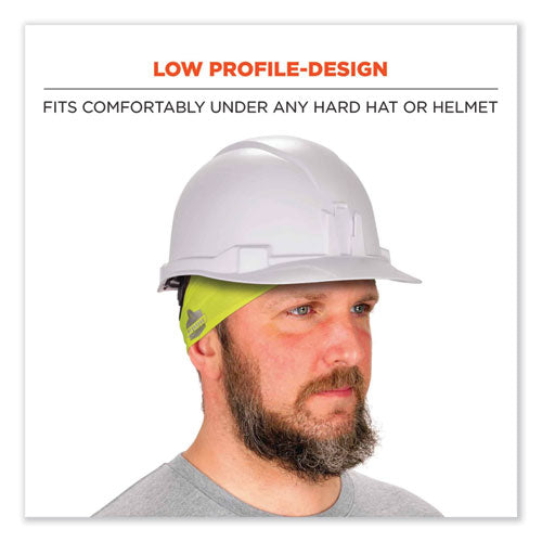Chill-its 6634 Performance Knit Cooling Headband, Polyester/spandex, One Size Fits Most, Lime, Ships In 1-3 Business Days