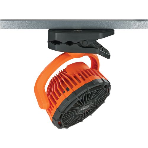 Chill-its 6090 Rechargeable Portable Jobsite Fan, 9.5, Orange/black, Ships In 1-3 Business Days