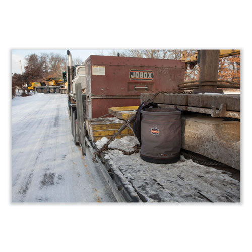 Arsenal 5945 Extra-large Swiveling Carabiner Canvas Hoist Bucket, 150 Lb, Gray, Ships In 1-3 Business Days