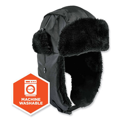 N-ferno 6802z Zippered Trapper Hat, Large/x-large, Black, Ships In 1-3 Business Days