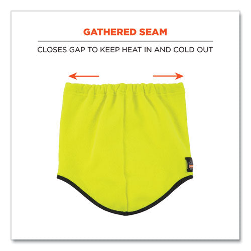 N-ferno 6960 Fleece Neck Gaiter, Fleece, One Size Fits Most, Hi-vis Lime, Ships In 1-3 Business Days