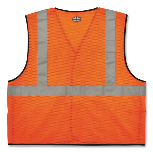 Glowear 8216ba Class 2 Breakaway Mesh Id Holder Vest, Polyester, 2x-large/3x-large, Orange, Ships In 1-3 Business Days