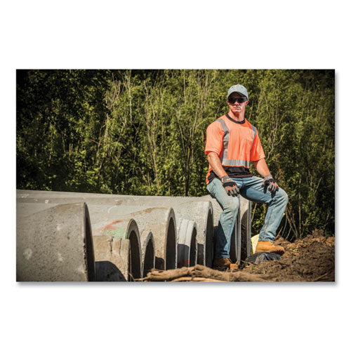 Glowear 8289bk Class 2 Hi-vis T-shirt With Black Bottom, X-large, Orange, Ships In 1-3 Business Days