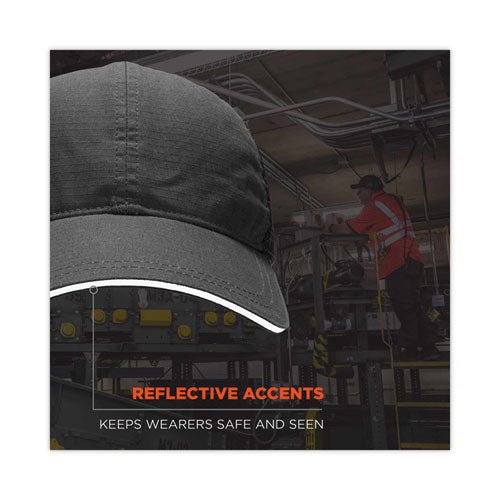 Skullerz 8946 Baseball Cap With Bump Cap Insert, Os, Black, Ships In 1-3 Business Days