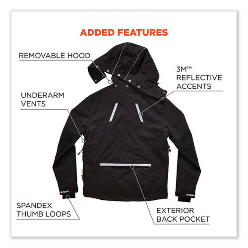 N-ferno 6466 Thermal Jacket With 500d Nylon Shell, 2x-large, Black, Ships In 1-3 Business Days