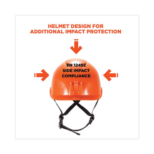 Skullerz 8974v Class E Safety Helmet W/8991 Visor Kit, Smoke Lens, 6-pt Ratchet Suspension, Orange,ships In 1-3 Business Days