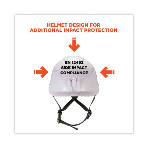 Skullerz 8975v Class C Safety Helmet W/8991 Visor Kit, Smoke Lens, 6-pt Ratchet Suspension, White, Ships In 1-3 Business Days