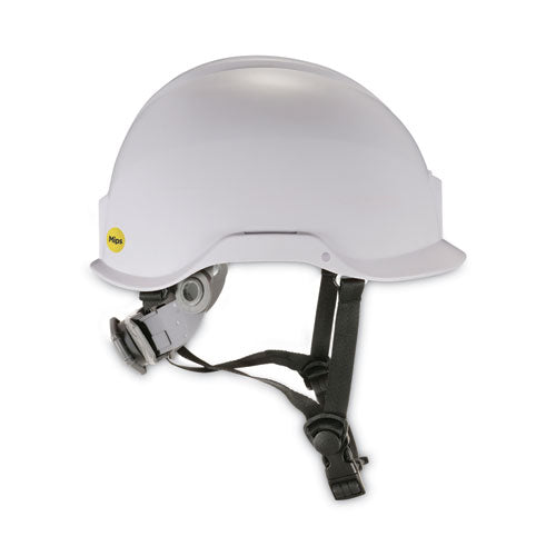 Skullerz 8974-mips Class E Safety Helmet With Mips Elevate Ratchet Suspension, White, Ships In 1-3 Business Days