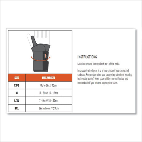 Proflex 4020 Lightweight Wrist Support, X-small/small, Fits Left Hand, Gray, Ships In 1-3 Business Days