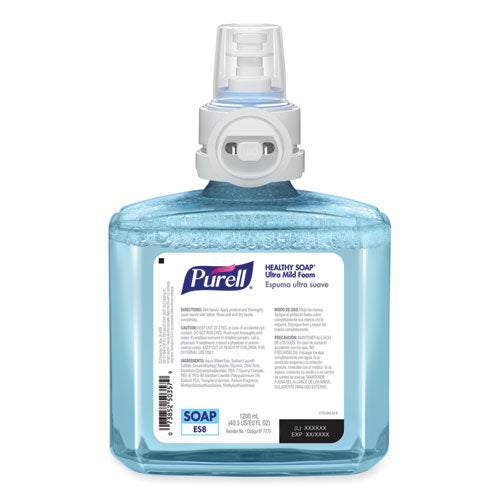 Healthcare Healthy Soap Ultra Mild Foam Refill For Es8 Dispensers, Clean, 1,200 Ml, 2/carton