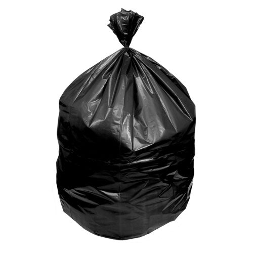 Linear Low-density Can Liners—flat Fold, Dual-dispensing, 45 Gal, 1.5 Mil, 40 X 46, Black, 100/carton