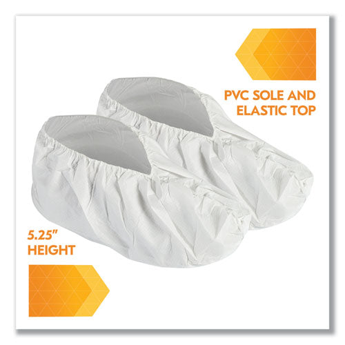 A40 Liquid/particle Protection Shoe Covers, X-large To 2x-large, White, 400/carton