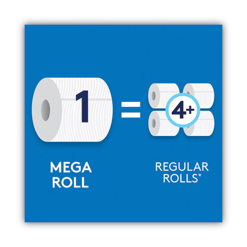 Ultra Cleancare Toilet Paper, Strong Tissue, Mega Rolls, Septic Safe, 1-ply, White, 340 Sheets/roll, 6 Rolls/pk, 6 Pks/carton
